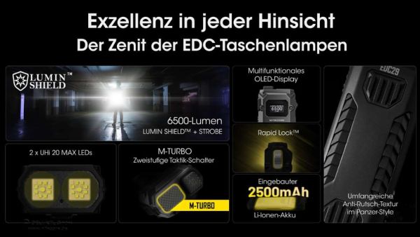 Nitecore EDC 29 6500 Lumen